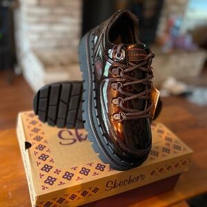 Skechers Black Sneakers with Chunky Platform Sole